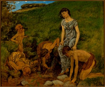 Hans Thoma - At the spring well - 187024 MNW - National Museum in Warsaw