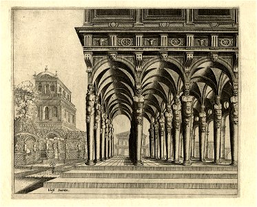 Hans Vredeman de Vries Perspectivische Gebäude c1580 ubs G 0765 II 03