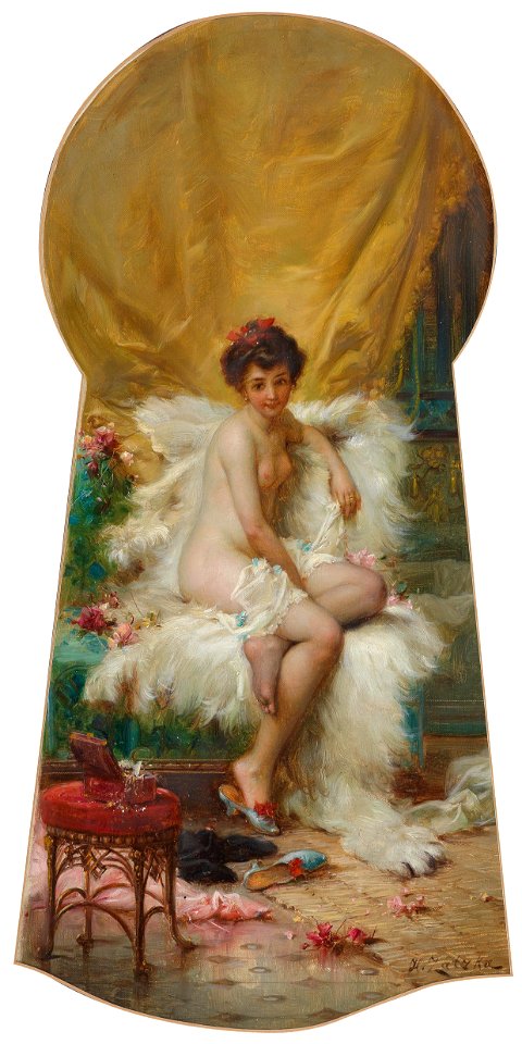 Hans Zatzka Durchs Schlüsselloch geschaut