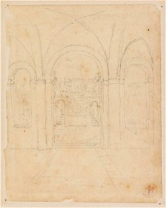 Ingres - MI.867.4492, Vue d'une loggia