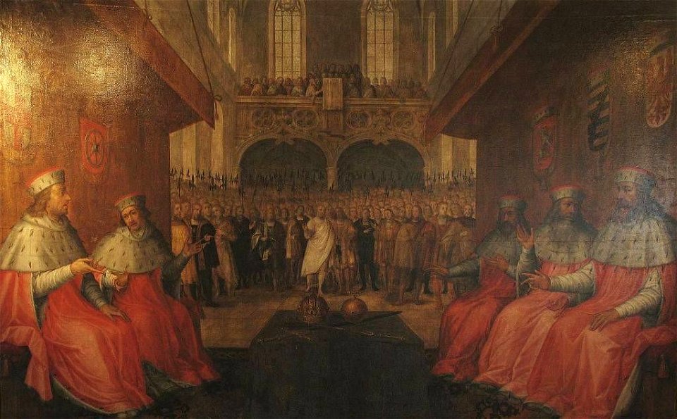 Hans Werl - Herzog Ludwig IV. (der Bayer) von Bayern wird 1314 zum römisch-deutschen König gewählt - 3745 - Bavarian State Painting Collections