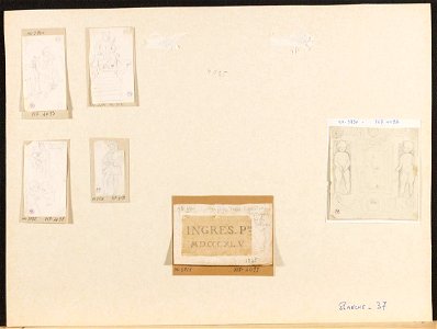 Ingres - MI.867.4094, Roi assis sur un trône