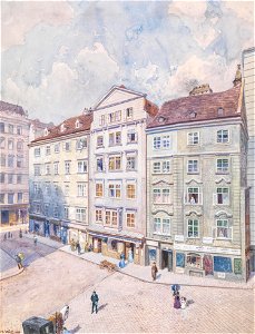 Hans Wilt Wiener Häuserfront 1900