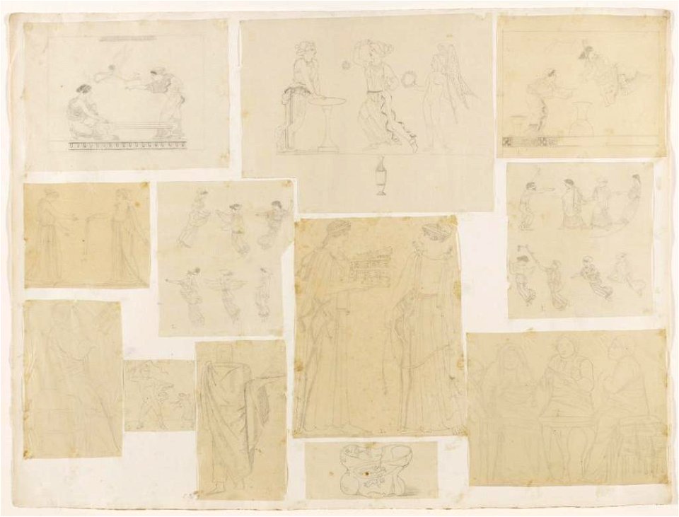 Ingres - MIC.31.45 E, Relevés graphiques d'après Stackelberg