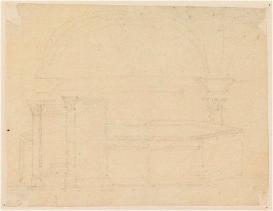 Ingres - MI.867.4502, Arcades supportées par des colonnes