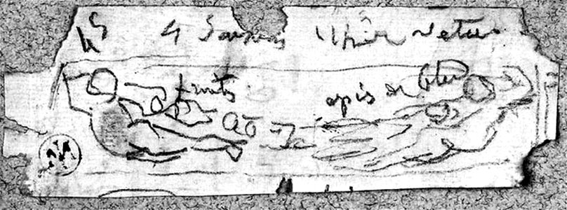 Ingres - MI.867.4028, Deux Personnages tenant une guirlande