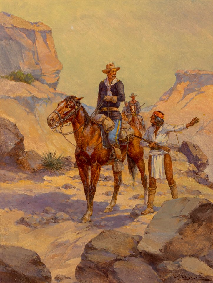 Patrolling the Rio Grande by Herman Wendelborg Hansen