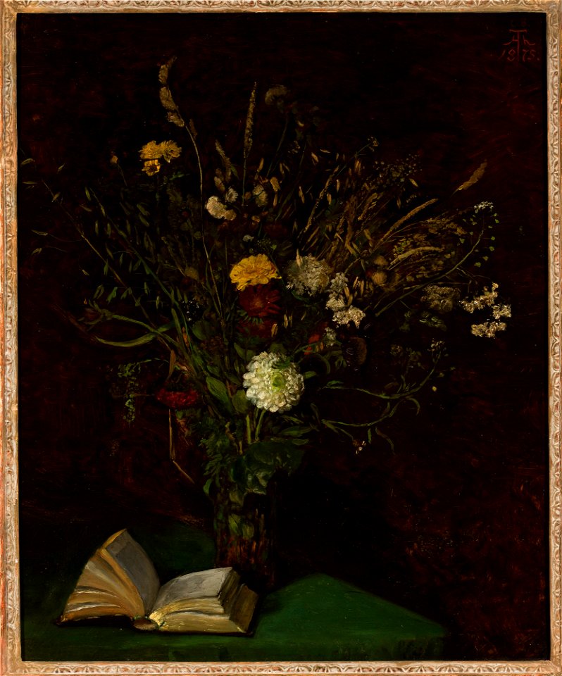 Hans Thoma - Vase with flowers - 186560 MNW - National Museum in Warsaw