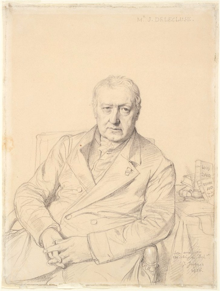 Ingres - Portrait of Etienne-Jean Delécluze, 1943.849