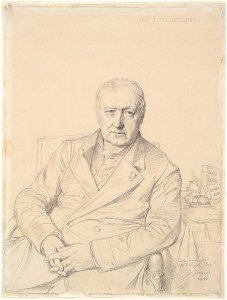 Ingres - Portrait of Etienne-Jean Delécluze, 1943.849