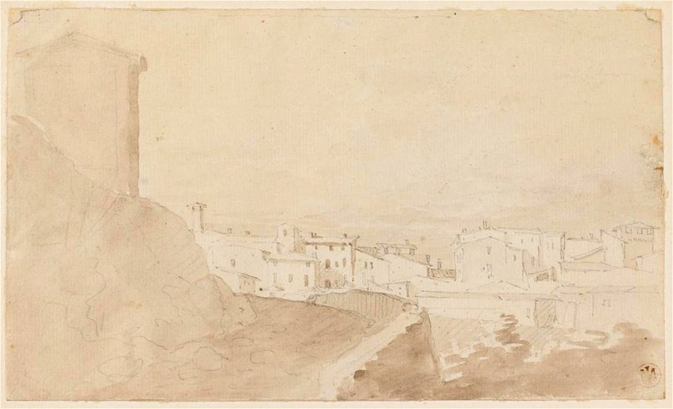 Ingres - MI.867.4486, Un village italien