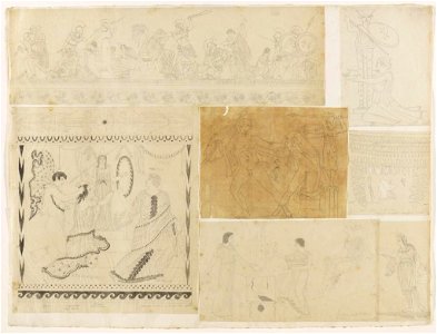 Ingres - MIC.31.34 B, Relevés graphiques autour du thème de la guerre de Troie et de Cassandre