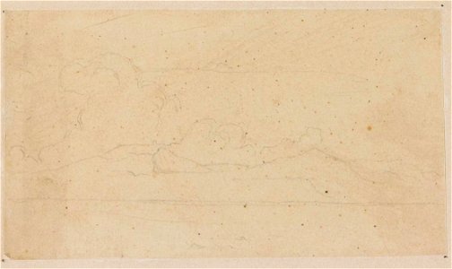Ingres - MI.867.4520, Nuages au-dessus d'une montagne