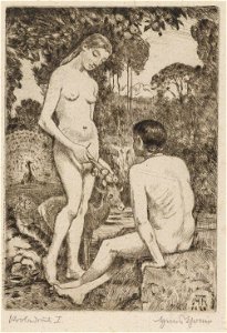 Hans Thoma Paradies 1920