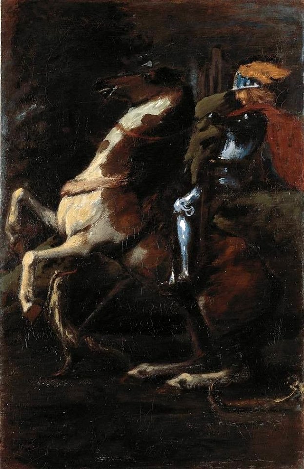 Hans von Marées - Die drei Reiter II, Hl. Georg - 7856 - Bavarian State Painting Collections