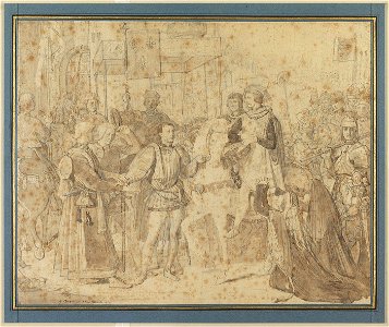 Ingres - Étude pour l'Entrée du dauphin futur Charles V à Paris, 247-01