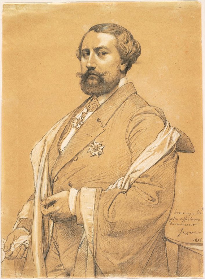 Ingres - Portrait of Alfred-Emilien O'Hara, Comte de Nieuwerkerke, 1943.855