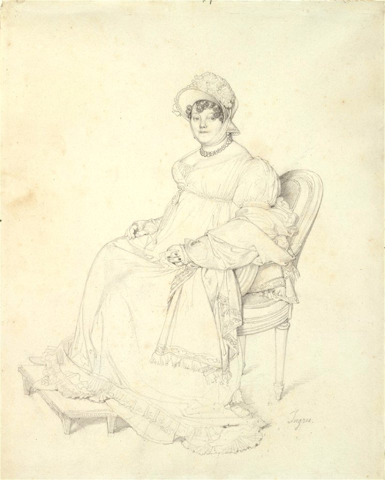 Ingres - Portrait of Madame Guillaume Guillon Lethière, 1943.858