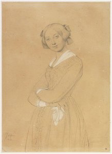 Ingres - Étude pour le Portrait de la vicomtesse d'Haussonville, 627-02