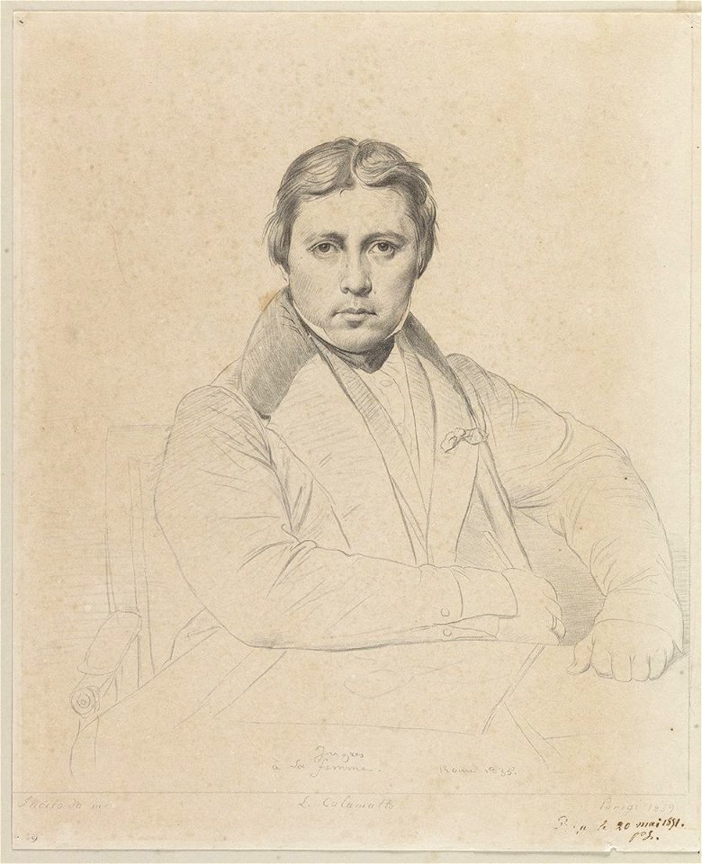 Ingres - Portrait de Jean Auguste Dominique Ingres, 2600-01