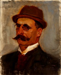 Hans von Faber du Faur Bärtiger Mann mit Brille