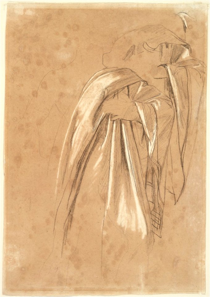 Ingres - Studies of Drapery for the Figure of Virgil in The Apotheosis of Homer, 1932.179