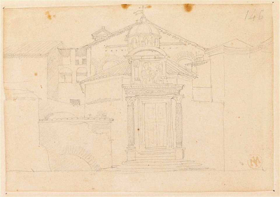 Ingres - MI.867.4395, Le Tempe de Romulus sur le Forum romanum