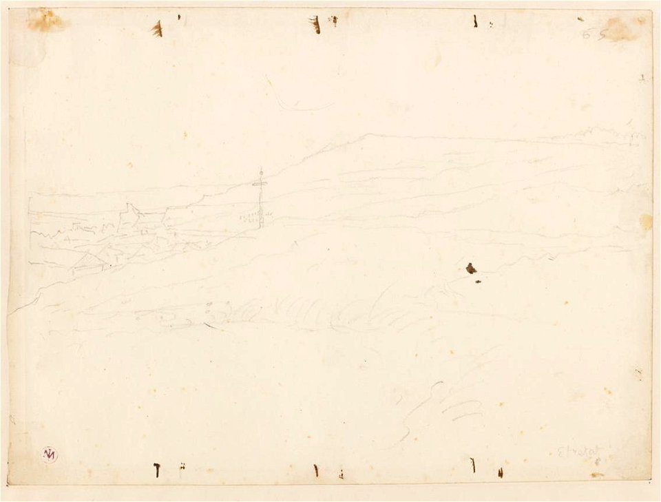 Ingres - MI.867.4278, Vue d'Etretat