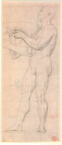 Ingres - Study for the figure of Pindar in the painting 'Apotheosis of Homer' (Musée du Louvre, Paris, 417), 1975,0301.49