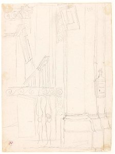 Ingres - MI.867.4290, Pilier de l'église de Meung-sur-Loire