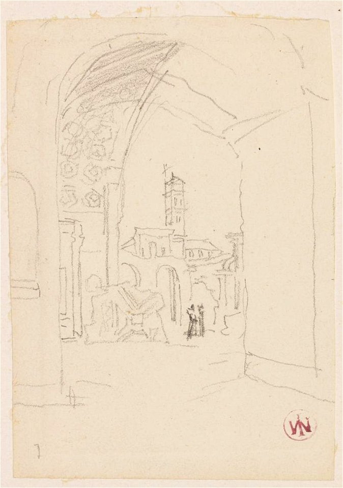 Ingres - MI.867.4351, Campanile de Santa Francesca Romana