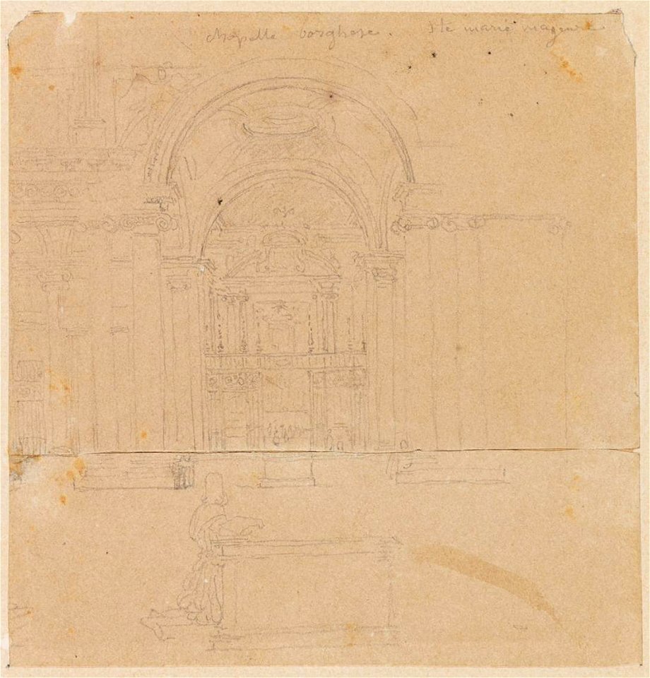 Ingres - MI.867.4371, La Chapelle Borghèse à Sainte-Marie-Majeure