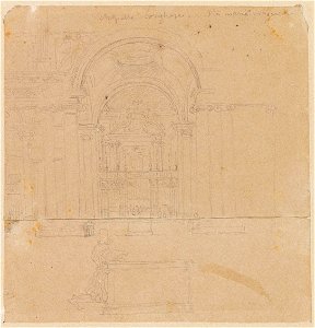 Ingres - MI.867.4371, La Chapelle Borghèse à Sainte-Marie-Majeure