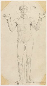 Ingres - Étude pour saint Clément d'Alexandrie nu, 2248-03