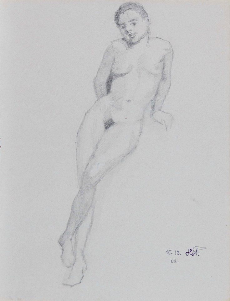 Hans von Faber du Faur Mädchenakt 1908-12-10