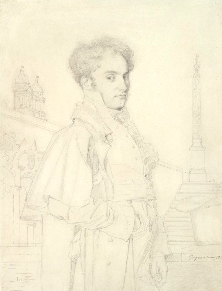 Ingres - Portrait of Count Adolphe de Colombet de Landos, 1955.181