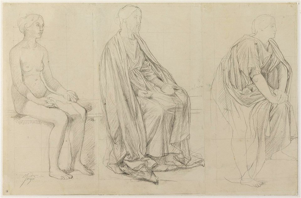 Ingres - Étude pour Jésus au milieu des docteurs, 2259-03
