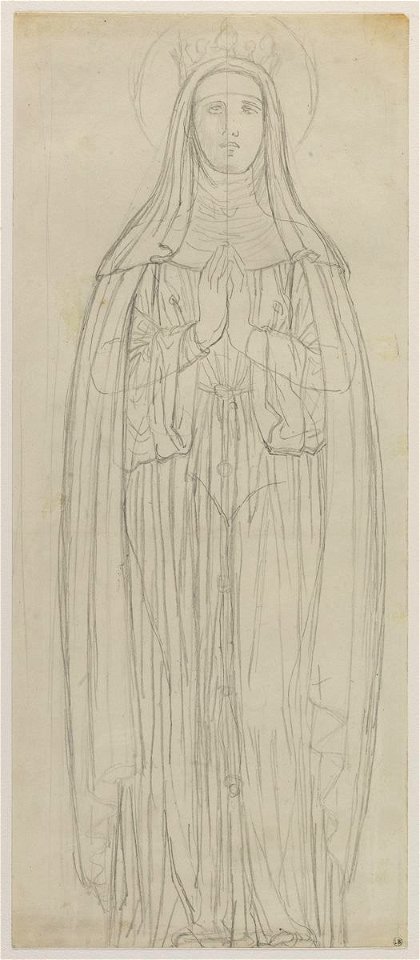 Ingres - Étude pour sainte Isabelle de France, 2253-03