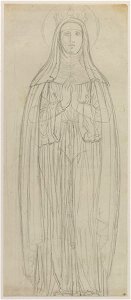 Ingres - Étude pour sainte Isabelle de France, 2253-03