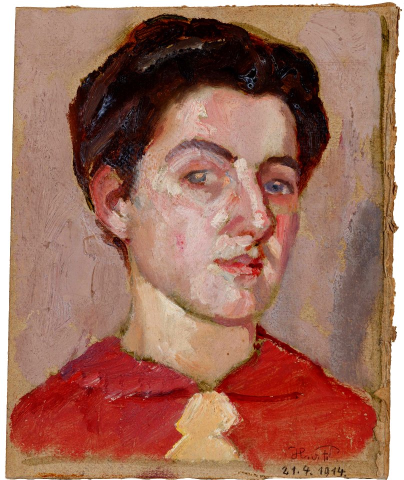 Hans von Faber du Faur Skizze Damenportrait 1914-04-21