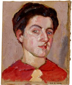Hans von Faber du Faur Skizze Damenportrait 1914-04-21