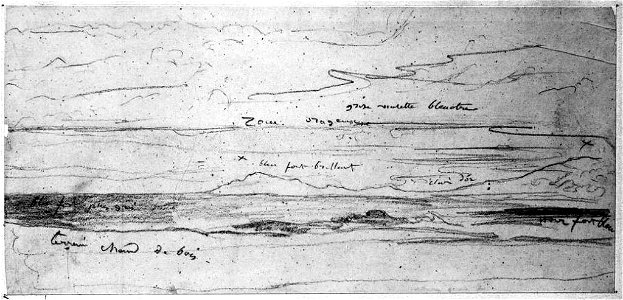 Ingres - MI.867.4510, Etude de nuages