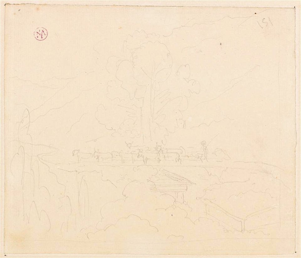 Ingres - MI.867.4473, Une route à flanc de montagne