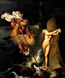 Ingres Roger delivrant Angelique National Gallery