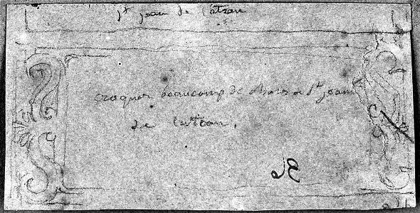 Ingres - MI.867.3847, Un cartouche ornemental