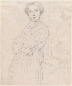 Ingres - Study for the Portrait of Madame Othenin d'Haussonville, 1965.294
