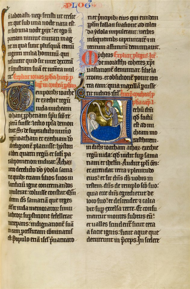 Initial U - An Angel before Micah - Google Art Project