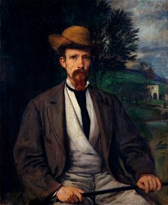 Hans von Marées - Selbstbildnis mit gelbem Hut - Google Art Project