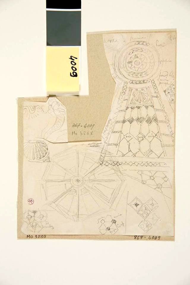 Ingres - MI.867.4009, Fragment du pavé de la basilique San Vitale
