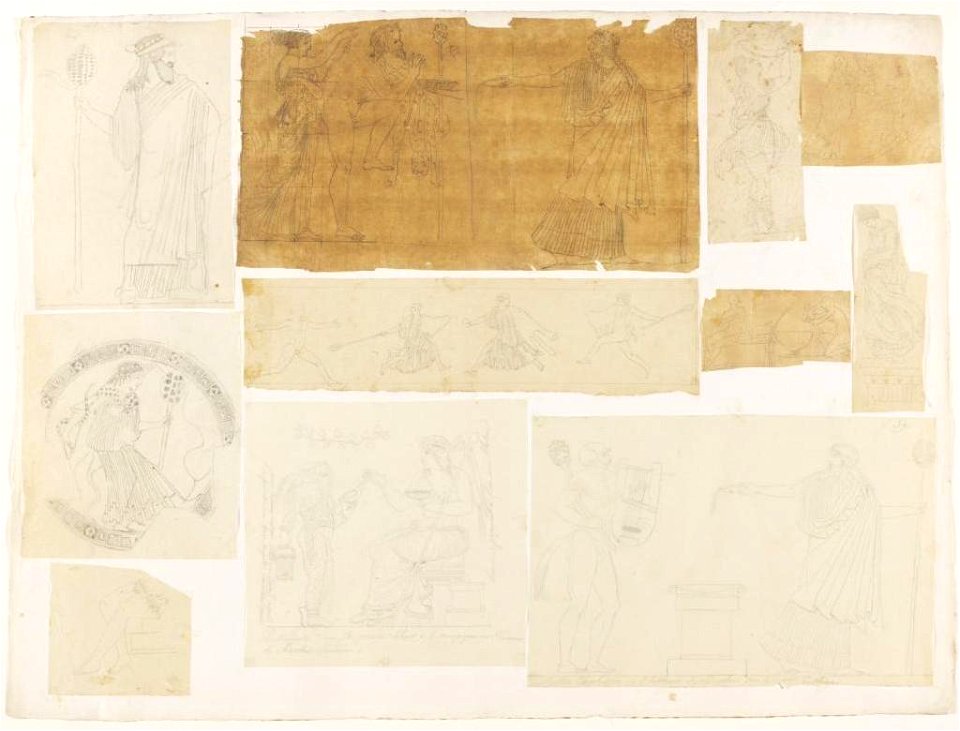 Ingres - MIC.39.11.D, Relevé graphique sur le thème de Dionysos